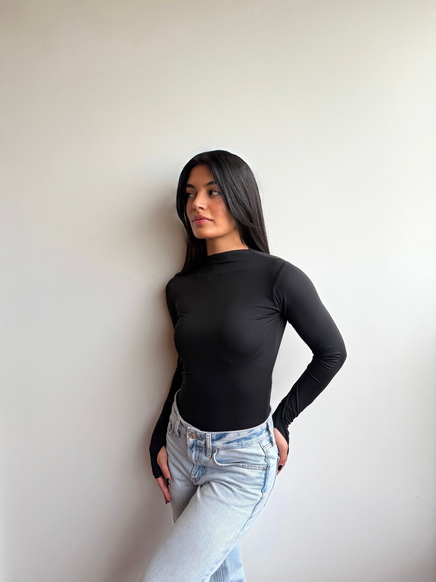 Backless Long-sleeve Bodysuit